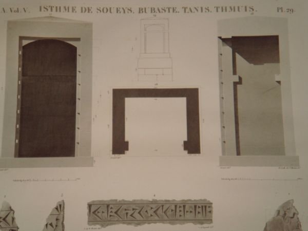 DESCRIPTION DE L'EGYPTE. Isthme de Soueys. Bubaste. Tanis. Thmuis. Fragments …