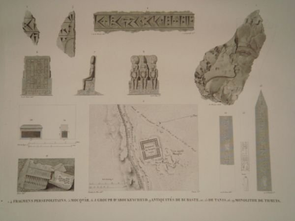 DESCRIPTION DE L'EGYPTE. Isthme de Soueys. Bubaste. Tanis. Thmuis. Fragments …