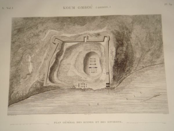 DESCRIPTION DE L'EGYPTE. Koum Omboû (Ombos). Plan général des ruines …