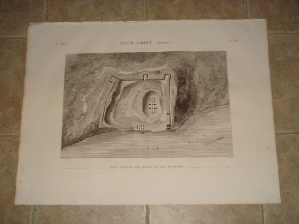 DESCRIPTION DE L'EGYPTE. Koum Omboû (Ombos). Plan général des ruines …