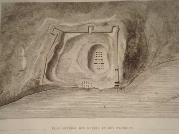 DESCRIPTION DE L'EGYPTE. Koum Omboû (Ombos). Plan général des ruines …