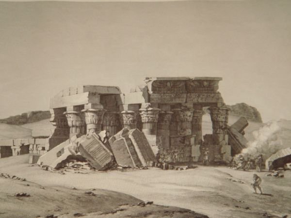 DESCRIPTION DE L'EGYPTE. Koum Omboû (Ombos). Vue du grand temple. …