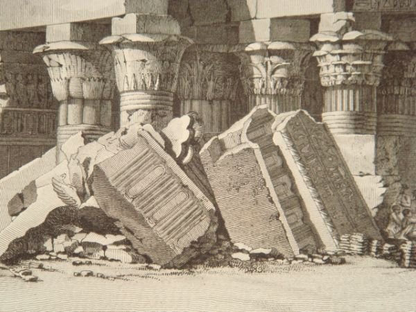 DESCRIPTION DE L'EGYPTE. Koum Omboû (Ombos). Vue du grand temple. …