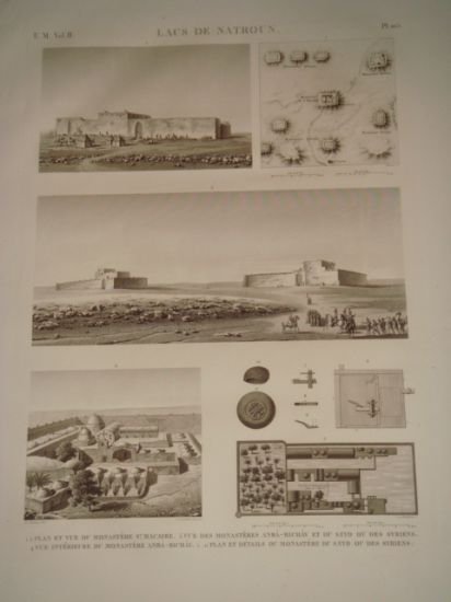 DESCRIPTION DE L'EGYPTE. Lacs de Natroun. Plan et vue du …