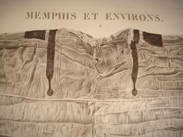 DESCRIPTION DE L'EGYPTE. Memphis et environs. Détails d'une tunique trouvée …