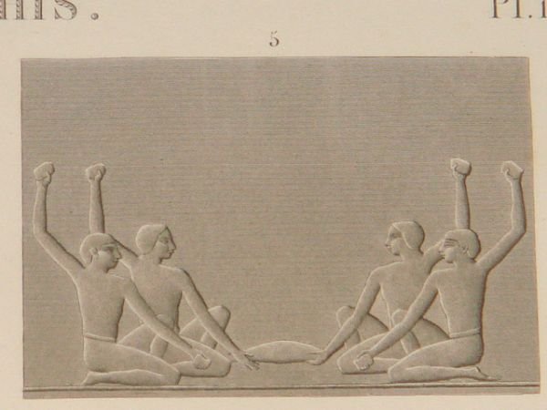 DESCRIPTION DE L'EGYPTE. Pyramides de Memphis. Bas-reliefs et fragment de …