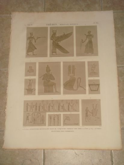 DESCRIPTION DE L'EGYPTE. Thèbes. Bybân el Molouk. Peintures recueillies dans …