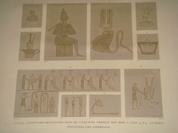 DESCRIPTION DE L'EGYPTE. Thèbes. Bybân el Molouk. Peintures recueillies dans …