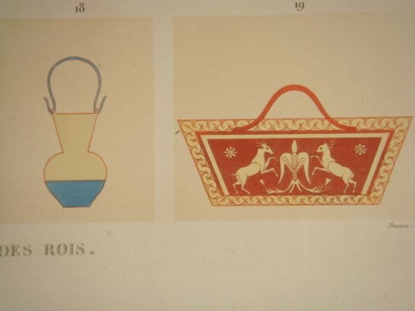 DESCRIPTION DE L'EGYPTE. Thèbes. Bybân el Molouk. Vases, meubles et …