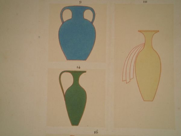 DESCRIPTION DE L'EGYPTE. Thèbes. Bybân el Molouk. Vases, meubles et …