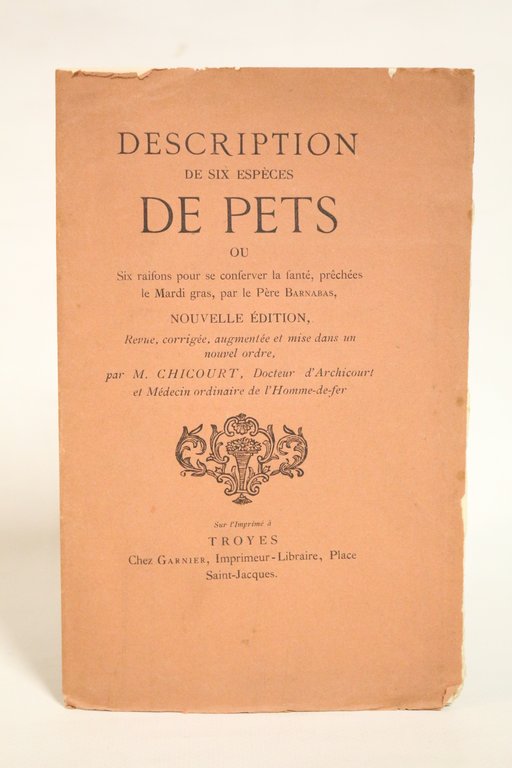 Description de six espèces de pets ou six raisons pour …