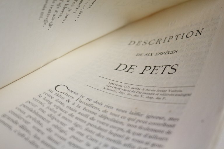 Description de six espèces de pets ou six raisons pour …
