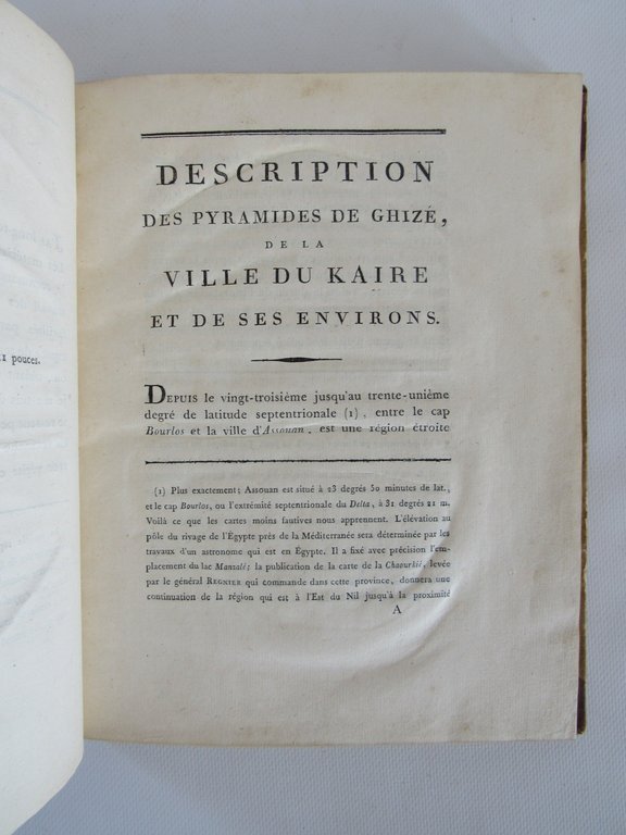 Description des pyramides de Guizé, de la ville du Caire …