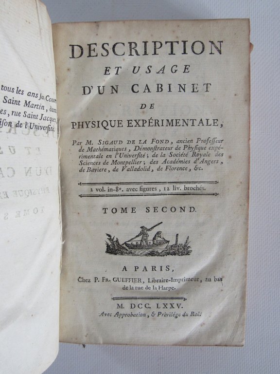 Description et usage d'un cabinet de physique experimentale