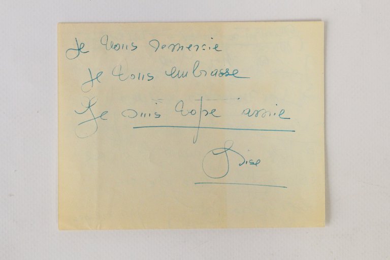Deux lettres autographes manuscrites de Lise Deharme à Guy Dupré