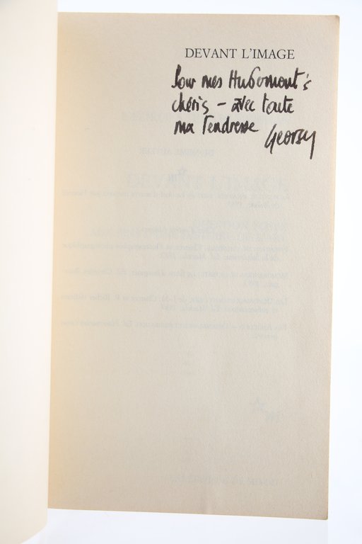 Devant l'Image. Question posée aux Fins d'une Histoire de l'Art