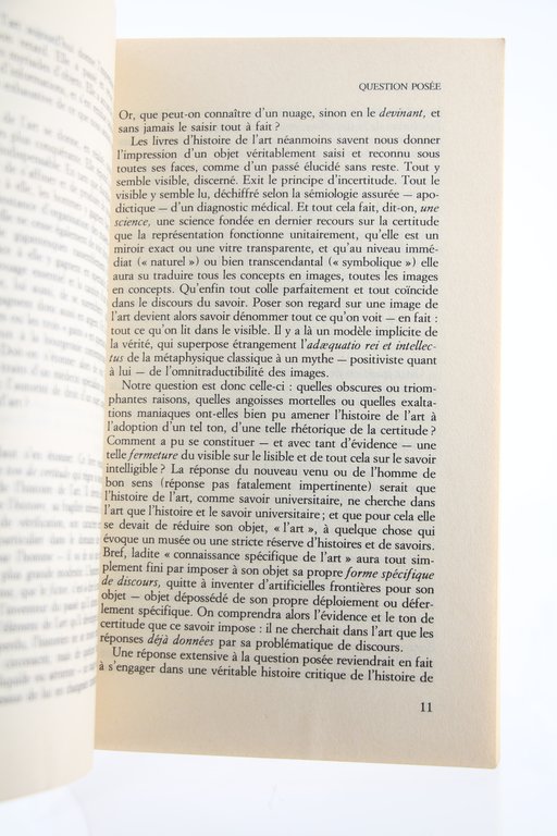 Devant l'Image. Question posée aux Fins d'une Histoire de l'Art
