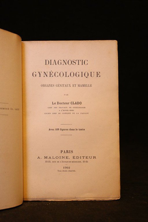 Diagnostic gynécologique, organes génitaux et mamelles