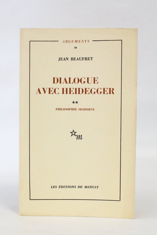Dialogue avec Heidegger