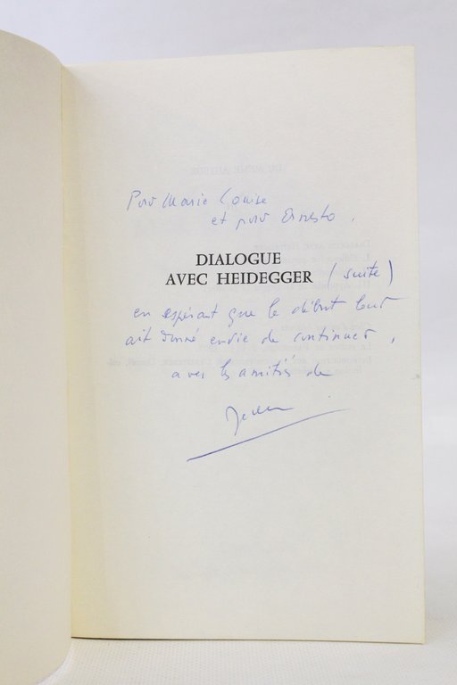 Dialogue avec Heidegger
