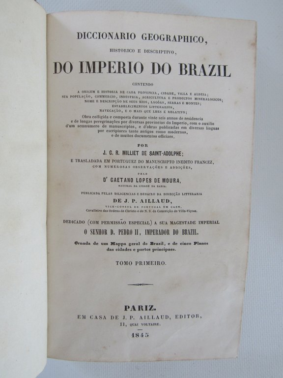 Diccionario geographico, historico e descriptivo, do Imperio do Brazil