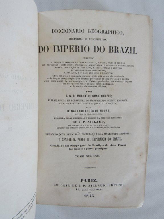 Diccionario geographico, historico e descriptivo, do Imperio do Brazil