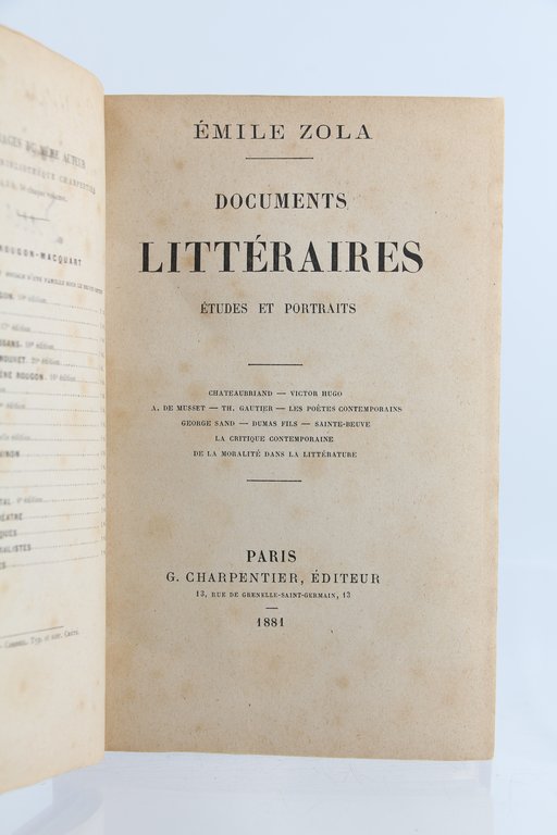 Documents littéraires