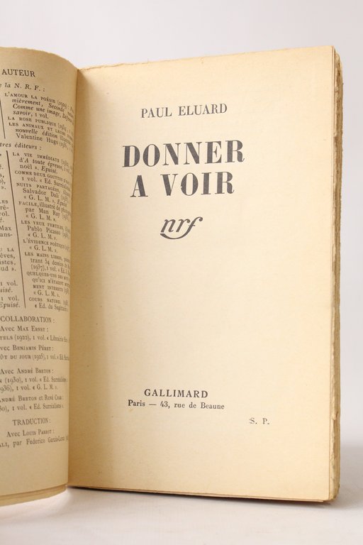Donner à voir