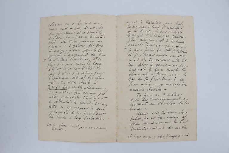 Double lettre autographe adressée à Emile Mignard : "Mon cher …