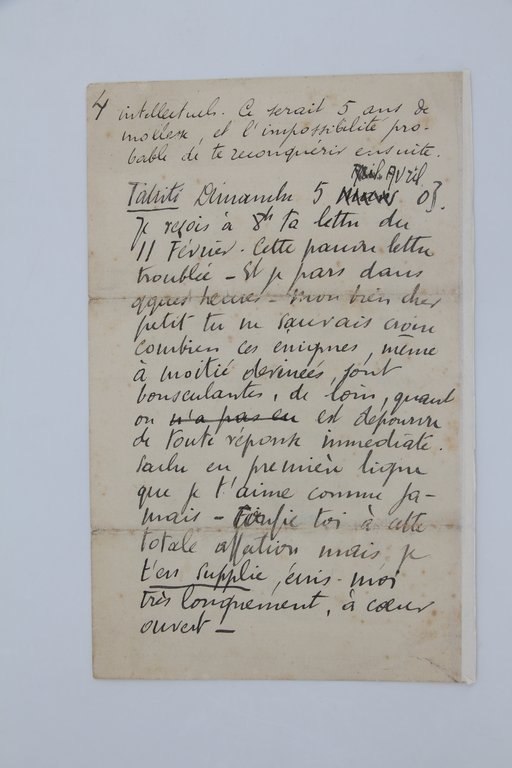 Double lettre autographe adressée à Emile Mignard : "Mon cher …