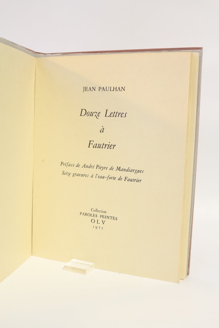 Douze lettres à Fautrier