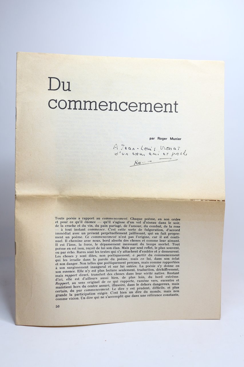 Du commencement