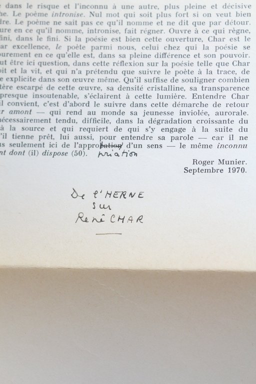 Du commencement