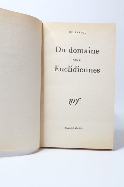 Du domaine. - Euclidiennes