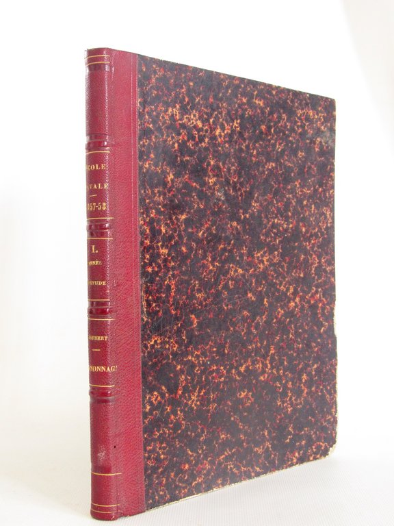 Ecole navale impériale. 1re. année d'étude. Année scholaire 1857-1858. Cannonage. …