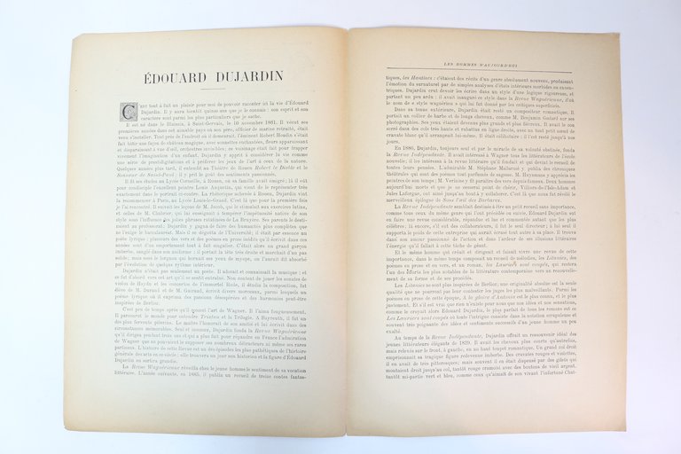 "Edouard Dujardin" - In Les Hommes d'aujourd'hui n°388