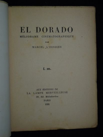 Eldorado, mélodrame cinématographique