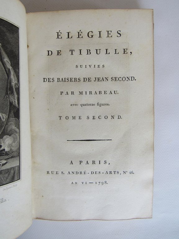 Elégies de Tibulle. Suivies des Baisers de Jean Second et …