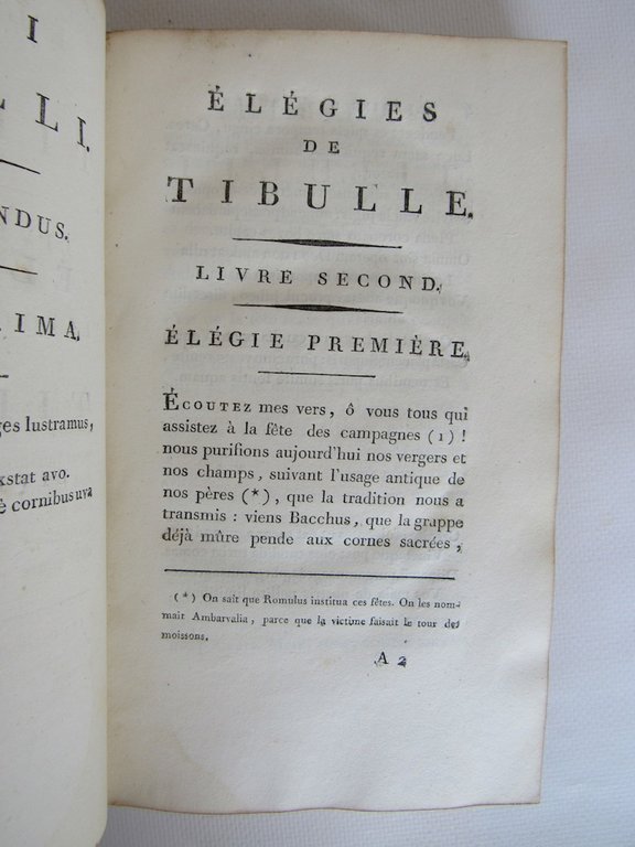 Elégies de Tibulle. Suivies des Baisers de Jean Second et …