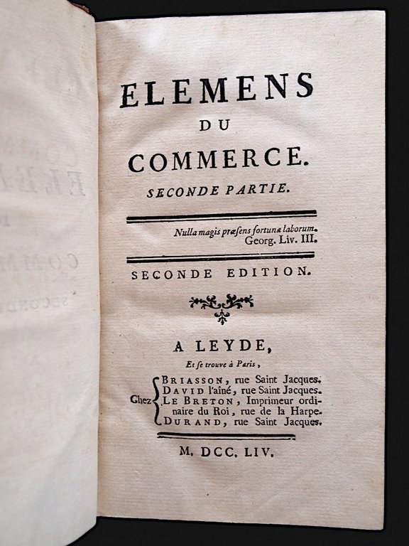 Elemens du commerce