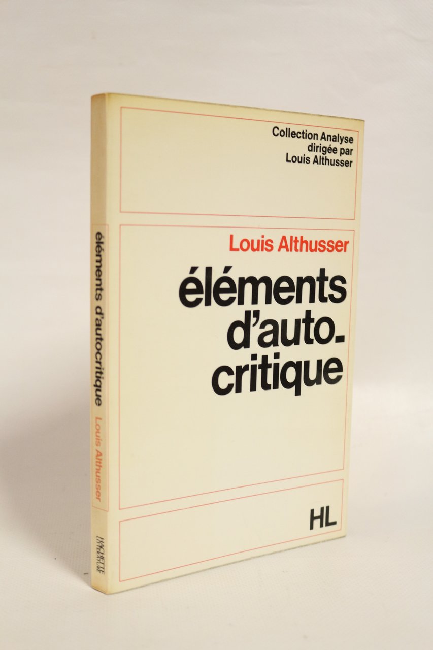 Eléments d'autocritique