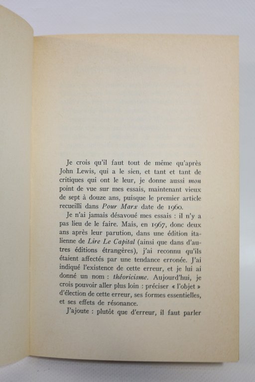 Eléments d'autocritique