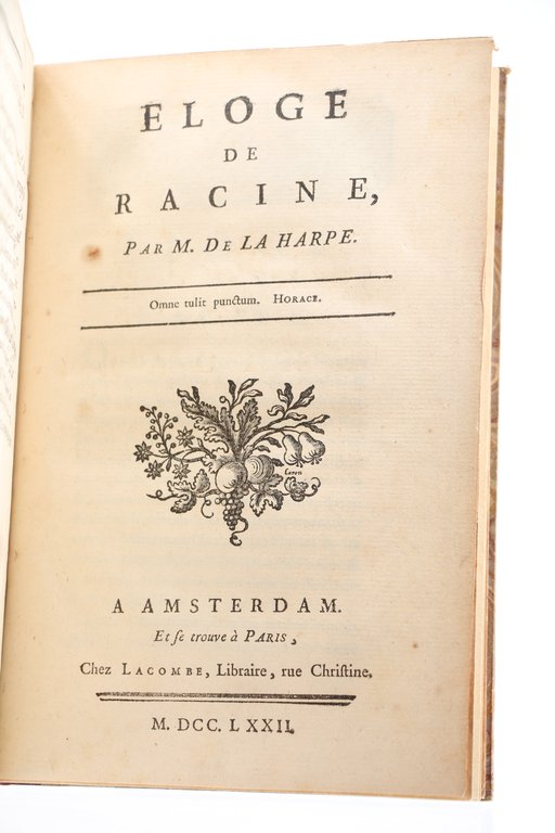 Eloge de M. Racine
