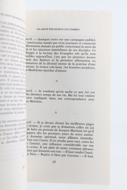En passant par-dessus les Tombes. Journal 1996-1997