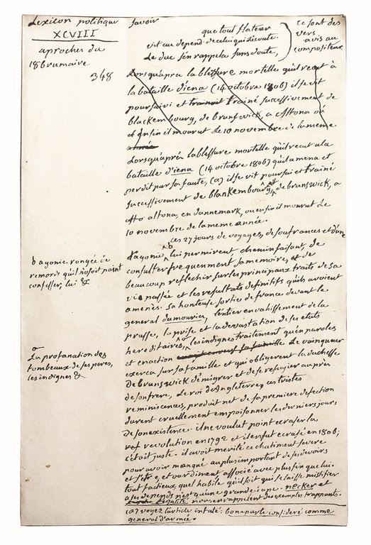 Ensemble complet des archives du Chevalier de Sade