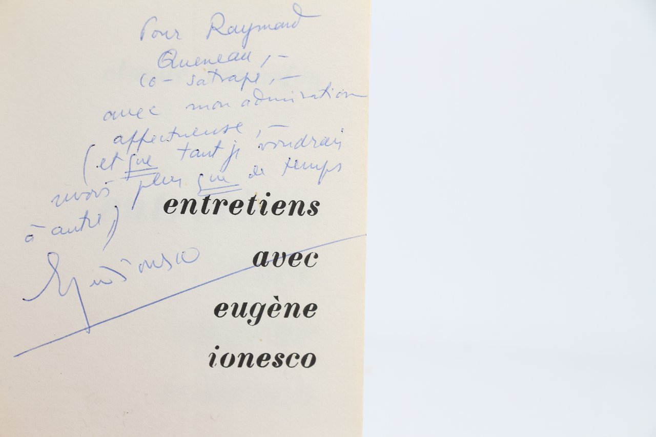 Entretiens avec Eugène Ionesco