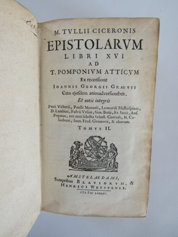 Epistolarum libri XVI ad T. Pomponium Atticum