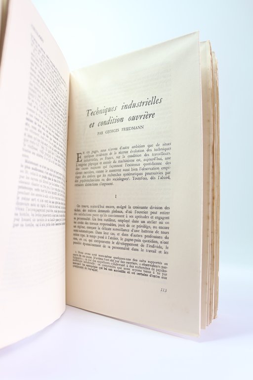 Esprit. Condition prolétarienne et lutte ouvrière. N°7-8 de la 19ème …