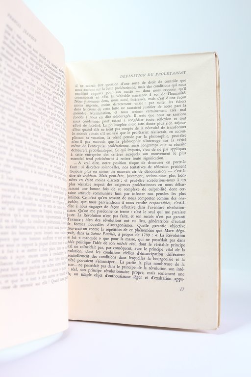 Esprit. Condition prolétarienne et lutte ouvrière. N°7-8 de la 19ème …