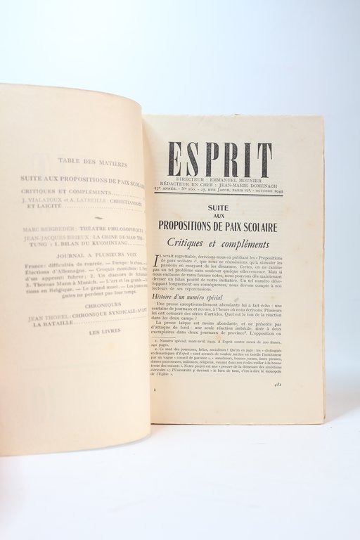 Esprit. N°10 de la 17ème année
